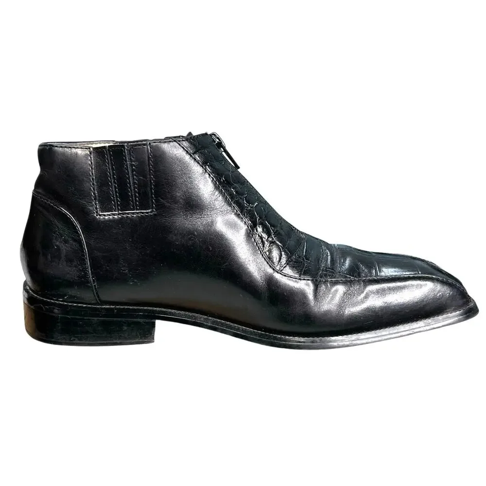 Vintage Georgia Brutini Men’s Black Leather Chukka Boots Size US 8.5